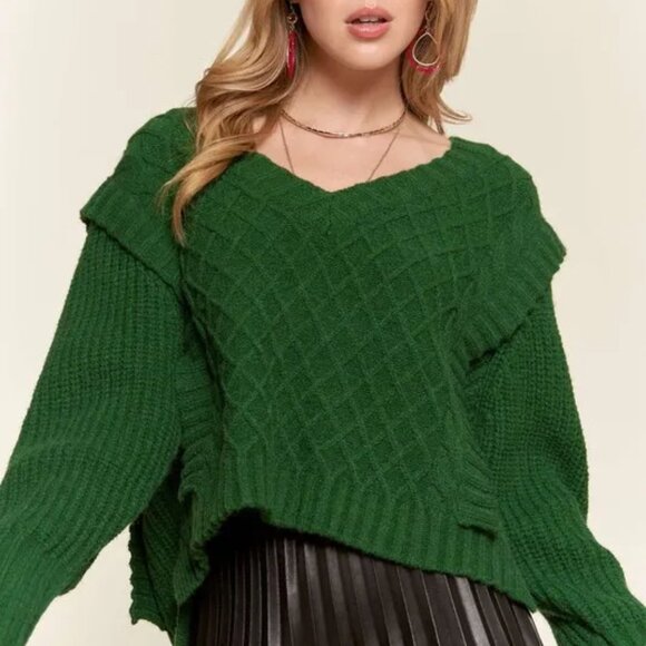 ✨NWT ADORA Ruffle Detail Adorable Sweater - Picture 6 of 8